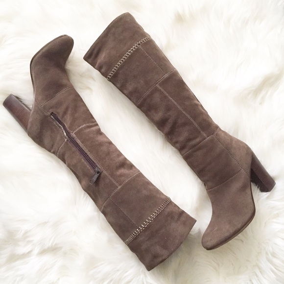 Coach Shoes - Coach Trudie Suede Knee-High Boots Size 8